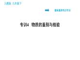 人教版九年级下册化学习题课件 期末考点 专训4 物质的鉴别与检验
