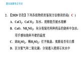 人教版九年级下册化学习题课件 期末考点 专训4 物质的鉴别与检验