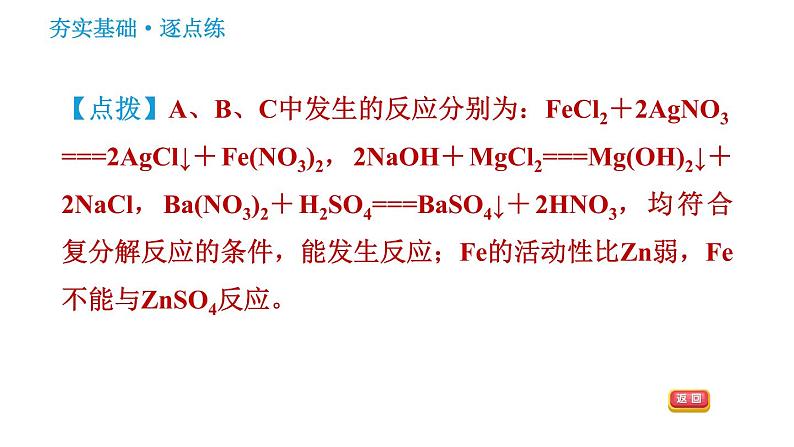 人教版九年级下册化学习题课件 第11单元 11.1.3 盐的化学性质第5页