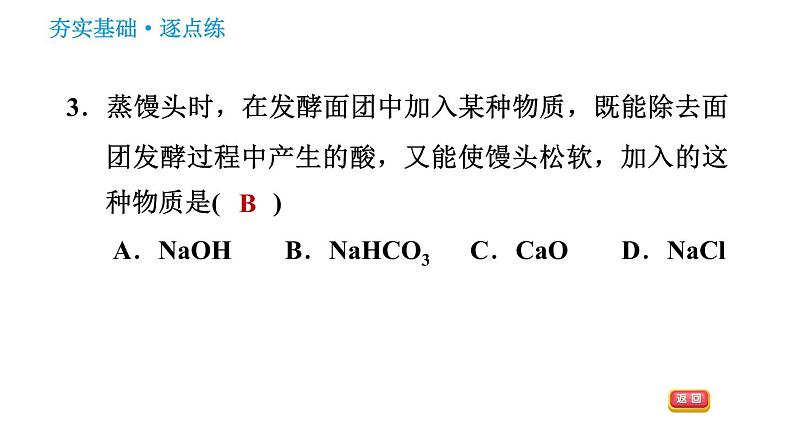 人教版九年级下册化学习题课件 第11单元 11.1.1 生活中常见的盐第5页