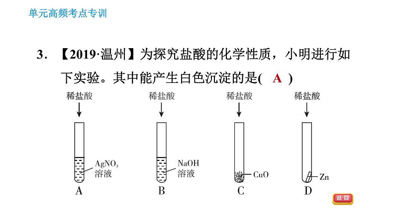 人教版九年级下册化学习题课件 第10单元 单元高频考点专训第5页