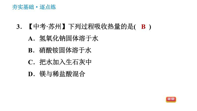 人教版九年级下册化学习题课件 第9单元 9.1.2 溶解时的热量变化及乳化现象05