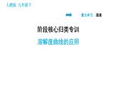 人教版九年级下册化学习题课件 第9单元 阶段核心归类专训 溶解度曲线的应用