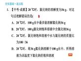人教版九年级下册化学习题课件 第9单元 9.2.2 溶解度