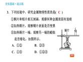 人教版九年级下册化学习题课件 第8单元 实验活动4 金属的物理性质和某些化学性质