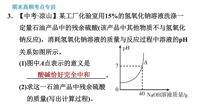 科学版九年级下册化学课件 期末专训 专训7 有关化学方程式的计算08