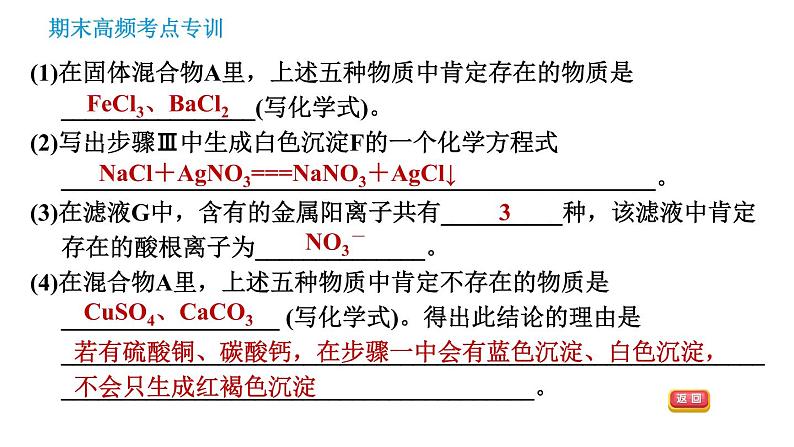 科学版九年级下册化学 期末专训 习题课件07