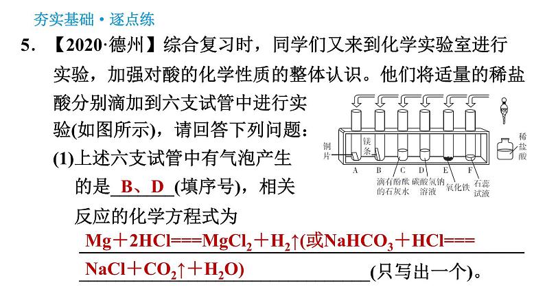 科学版九年级下册化学课件 第8章 实验六 第2课时　酸、碱的化学性质第8页