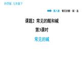 科学版九年级下册化学课件 第8章 8.2.3 常见的碱