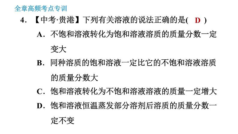 科学版九年级下册化学课件 第7章 全章高频考点专训第8页