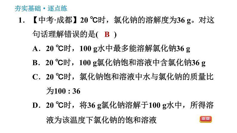 科学版九年级下册化学课件 第7章 7.2.2 溶解度第3页