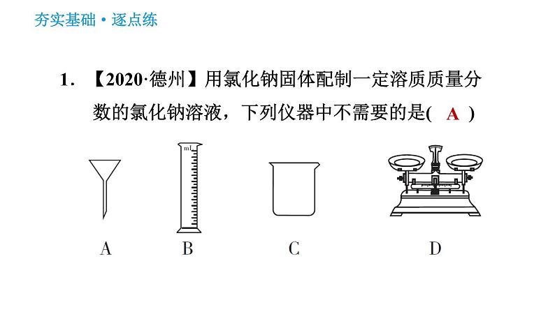 科学版九年级下册化学课件 第7章 7.3.2 配制一定溶质质量分数的溶液第3页