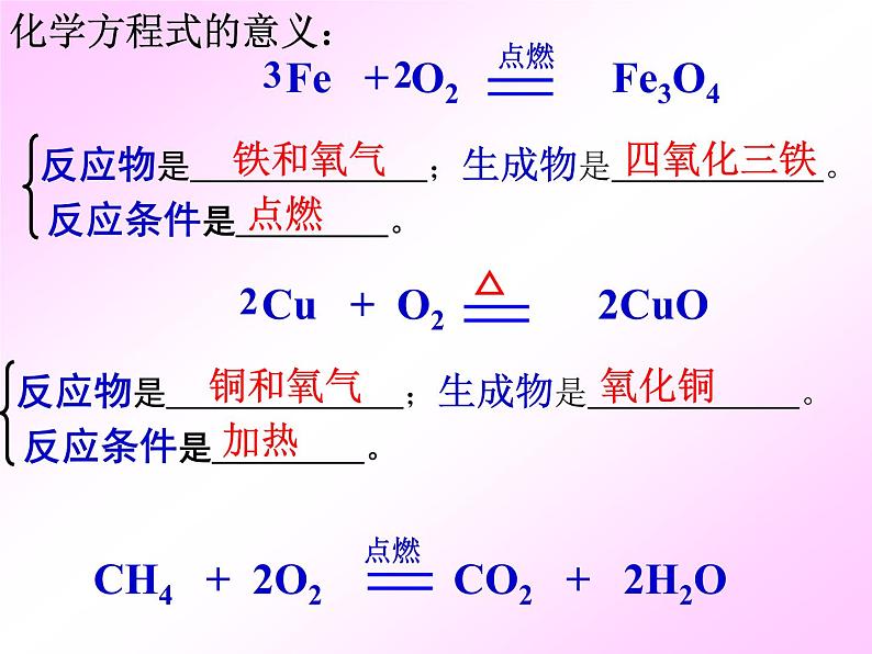 4.3 化学方程式的书写和运用 课件 沪教版九年级上册化学05