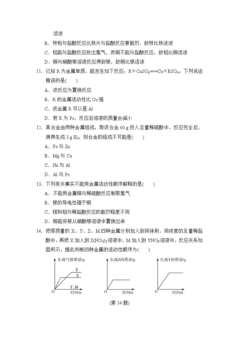 鲁教版九年级下册化学 第九单元达标检测卷第3页