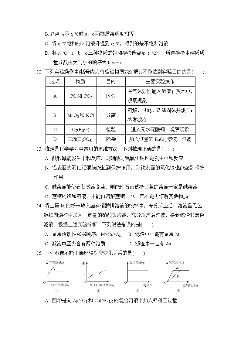 科学版九年级下册化学 期末达标检测卷第3页