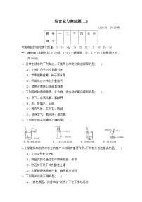 沪教版九年级下册化学 综合能力测试题（二）