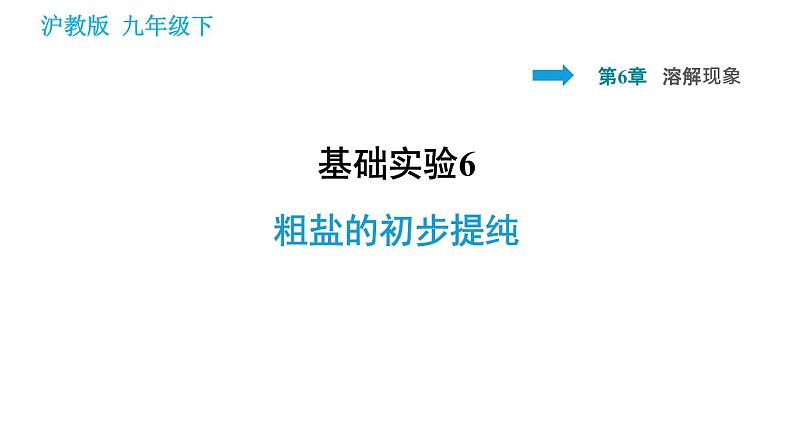沪教版九年级下册化学 第6章 习题课件01