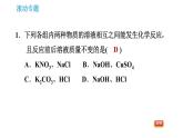 沪教版九年级下册化学课件 第7章 滚动专题(四) 复分解反应的应用