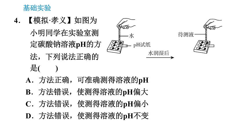 沪教版九年级下册化学课件 第7章 基础实验7 溶液的酸碱性08