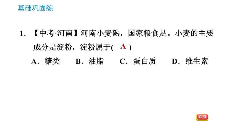 沪教版九年级下册化学课件 第8章 8.2 糖类 油脂03