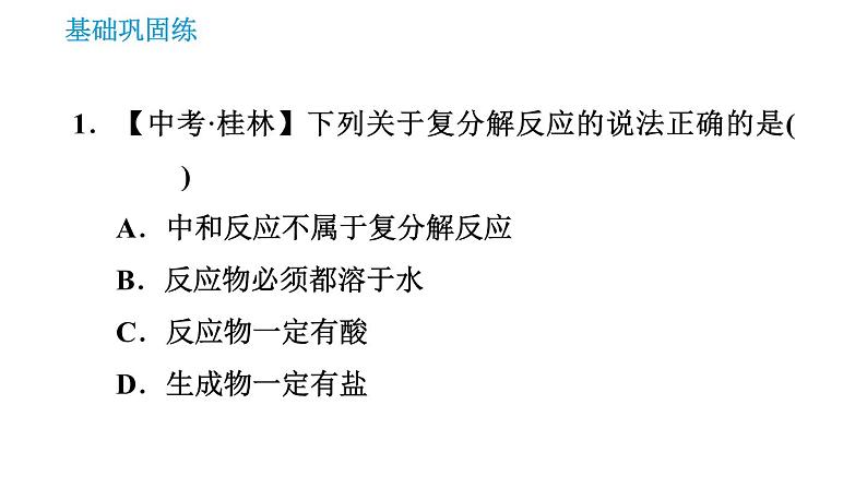 沪教版九年级下册化学课件 第7章 7.3.2 复分解反应发生的条件第3页