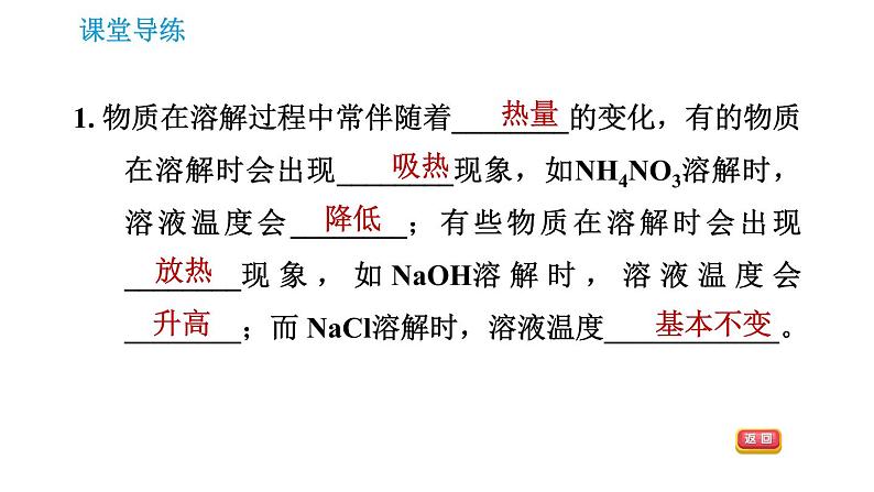 人教版九年级下册化学课件 第9单元 9.1.2 溶解时的热量变化及乳化现象0第3页