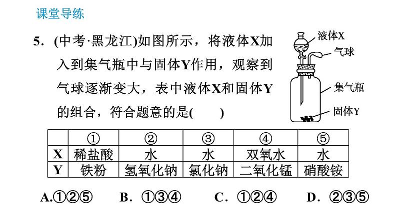 人教版九年级下册化学课件 第9单元 9.1.2 溶解时的热量变化及乳化现象0第7页