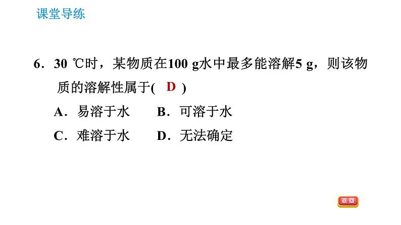 人教版九年级下册化学课件 第9单元 9.2.2 溶解度0第8页