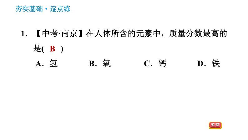 人教版九年级下册化学习题课件 第12单元 12.2 化学元素与人体健康第3页