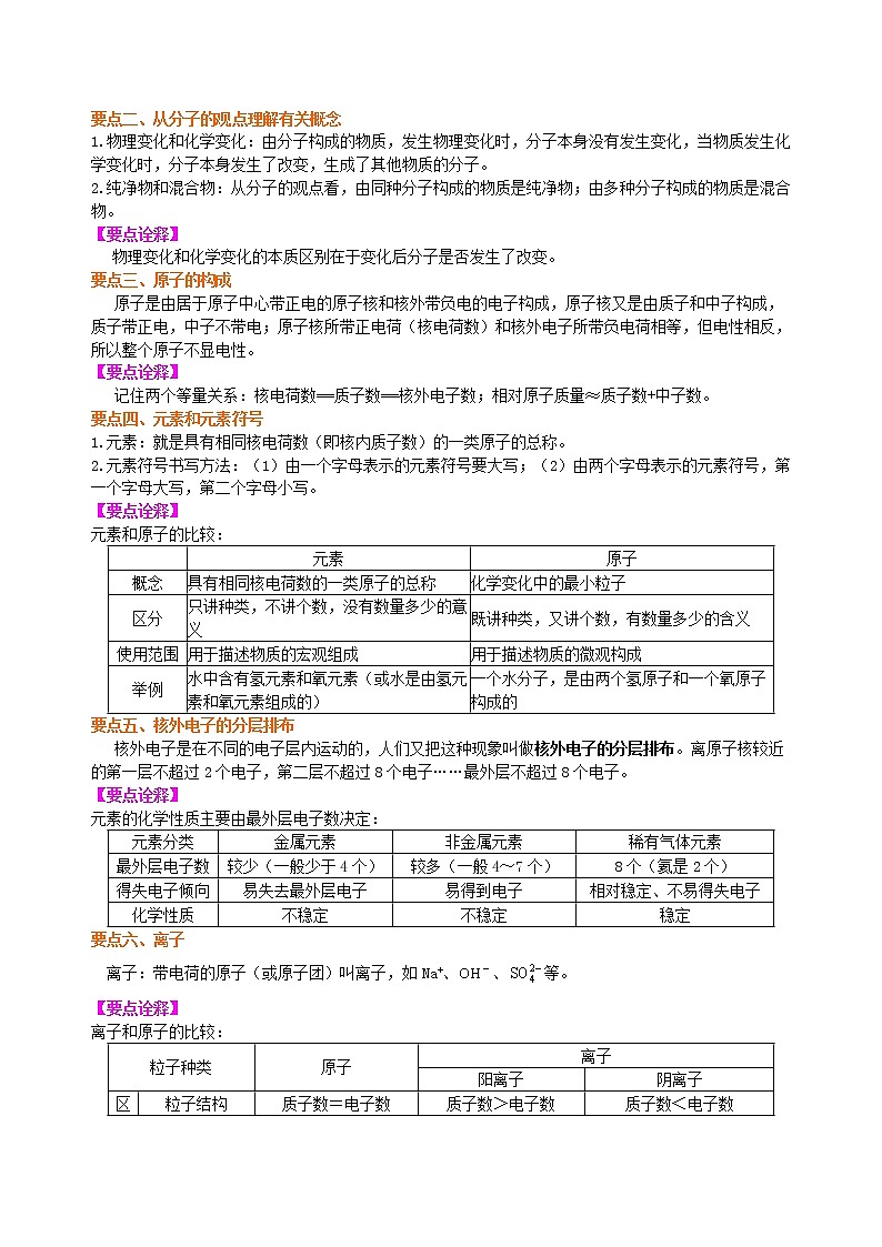 人教版初中化学九年级（上册）第三单元  全章复习与巩固 知识讲解（基础学案）02