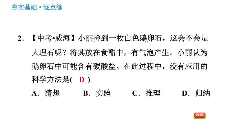 鲁教五四版八年级化学课件 第1单元 1.2 体验化学探究第4页