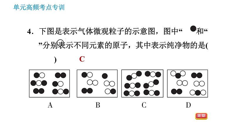 鲁教五四版八年级化学课件 第3单元 单元高频考点专训 专训1 微粒构成物质06