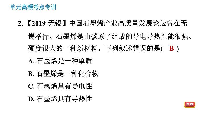 人教版九年级上册化学习题课件 第6单元 单元高频考点专训04