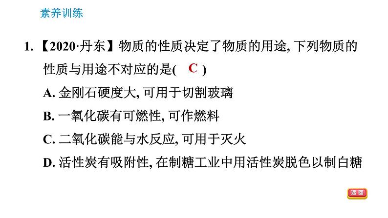 人教版九年级上册化学习题课件 第6单元 集训课堂 思想方法集锦03