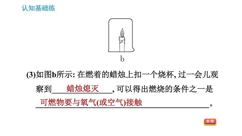 人教版九年级上册化学习题课件 第7单元 实验活动3 燃烧的条件05