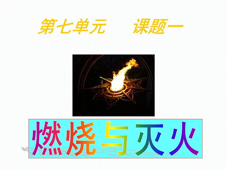 2020-2021学年人教版化学九年级上册7.1燃烧与灭火课件4第1页