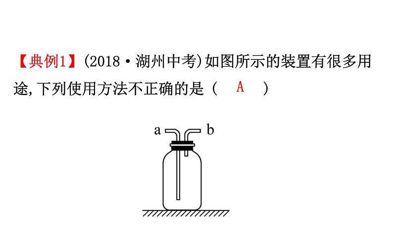 2021-2022学年人教版化学中考复习之化学实验中的“万能瓶”课件PPT第7页