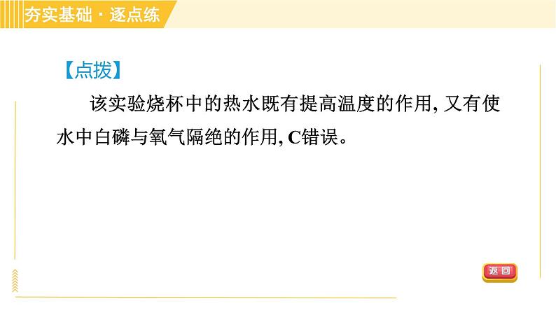 鲁教五四版八年级全一册化学习题课件 第5单元 到实验室去：探究燃烧的条件第5页