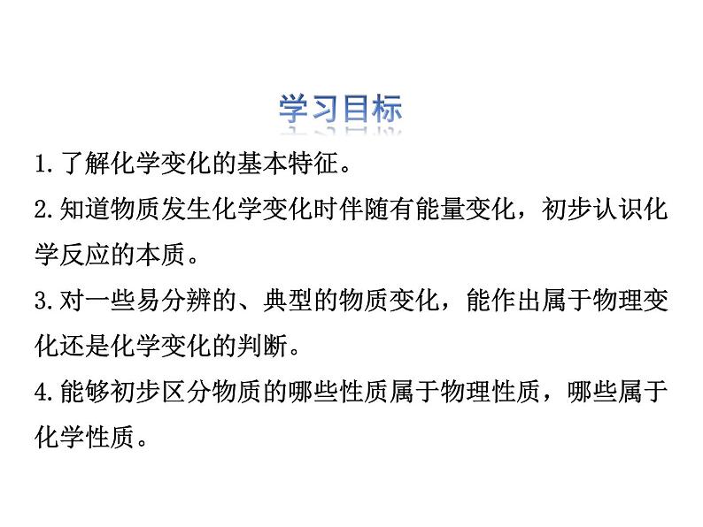 2021-2022学年人教版化学九年级上册物质的变化和性质教学课件第3页