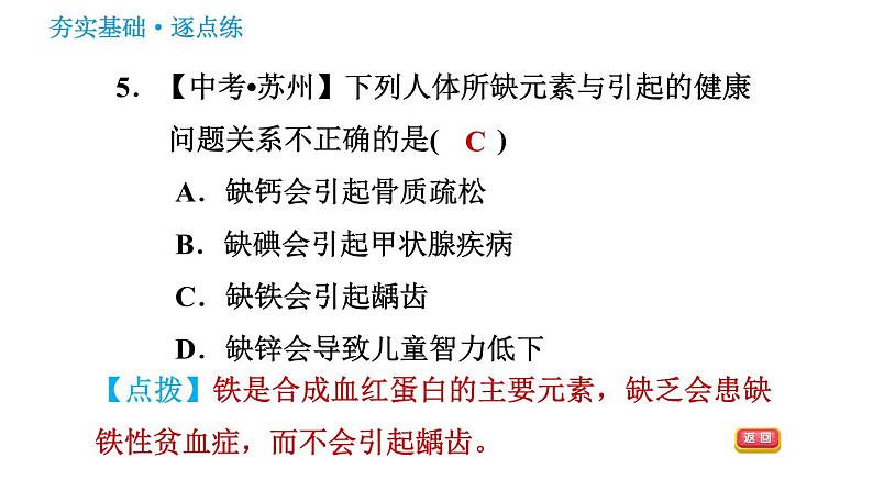 鲁教版九年级下册化学 第10单元 习题课件08