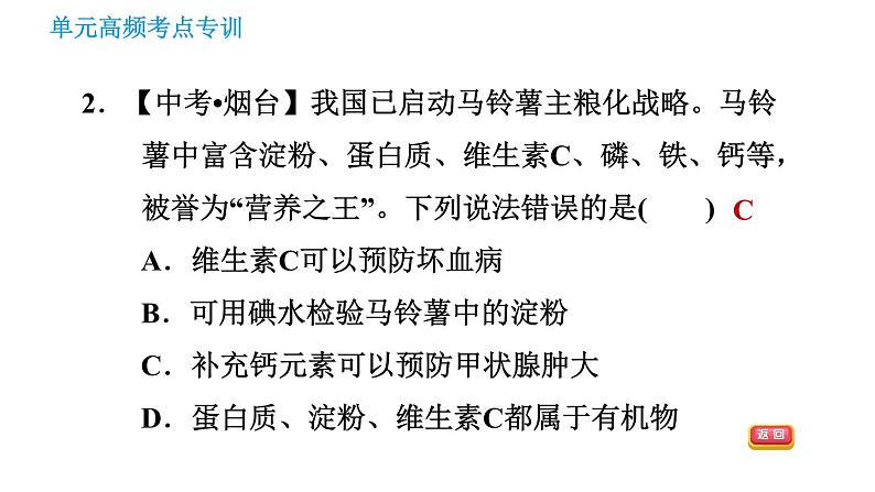 鲁教版九年级下册化学 第10单元 习题课件04