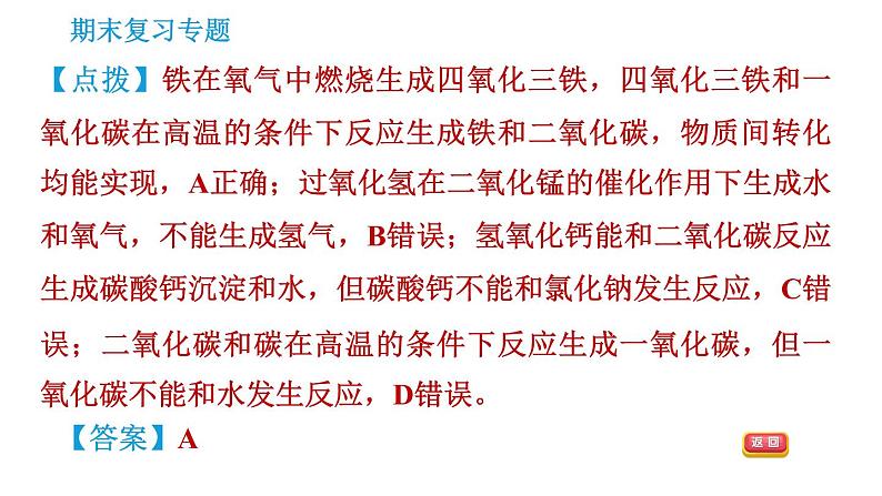 科学版九年级下册化学专题训练 习题课件08