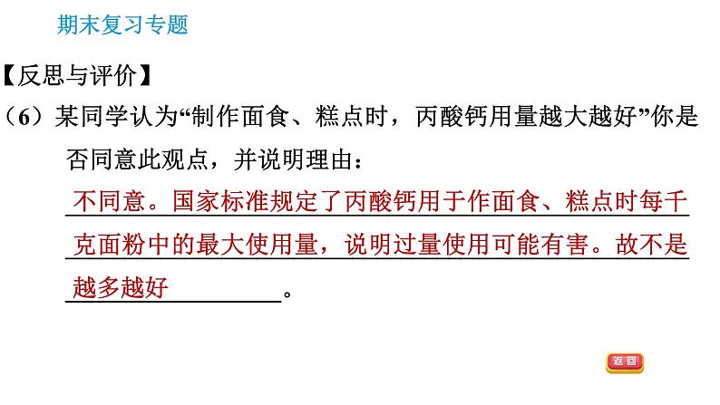 科学版九年级下册化学专题训练 习题课件08