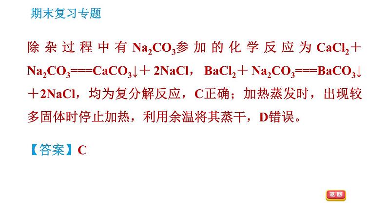 科学版九年级下册化学专题训练 习题课件06