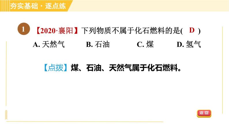 鲁教五四版八年级全一册化学习题课件 第6单元 6.2 化石燃料的利用03