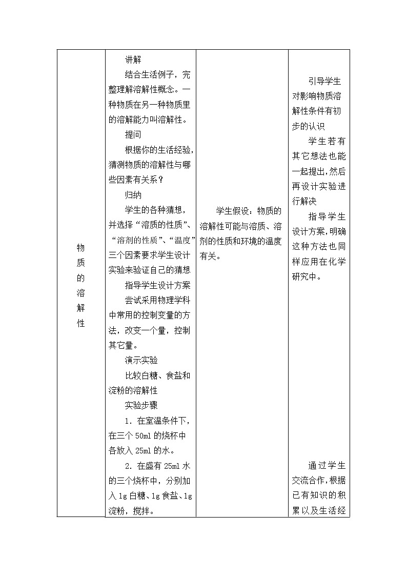 3.2《溶液》教案+反思02