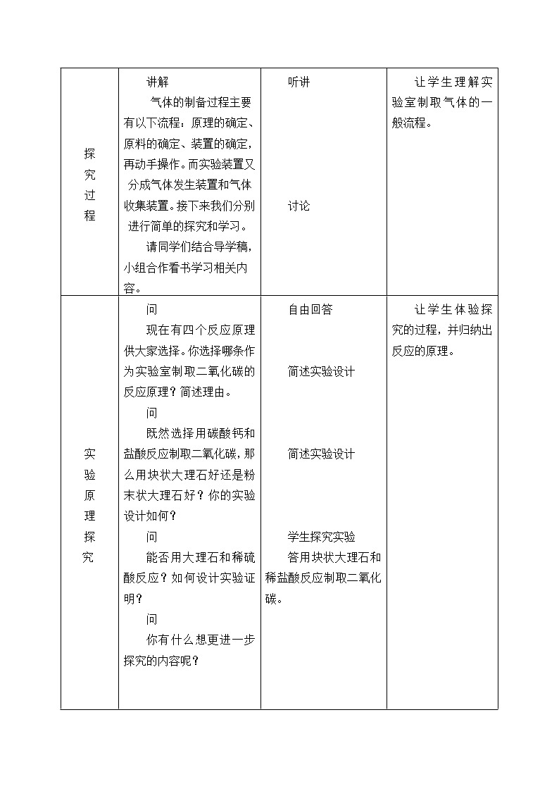 4.3 二氧化碳的实验室制法  教案02