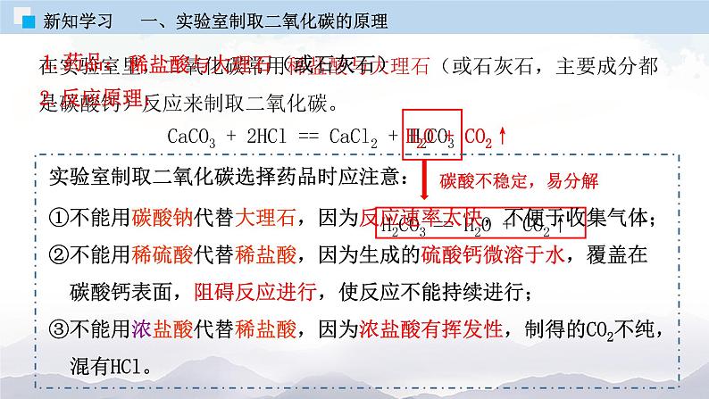 人教版九年级化学上册6.2 二氧化碳制取的研究 课件学案练习素材08