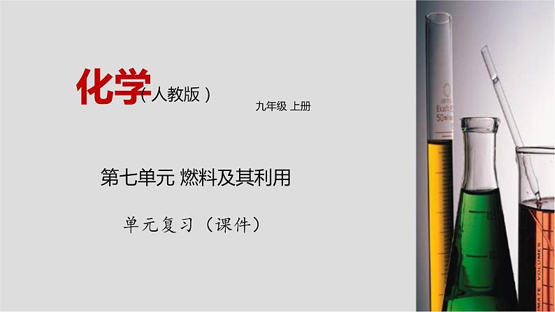 第七单元  燃料及其利用 （单元复习课件）第1页