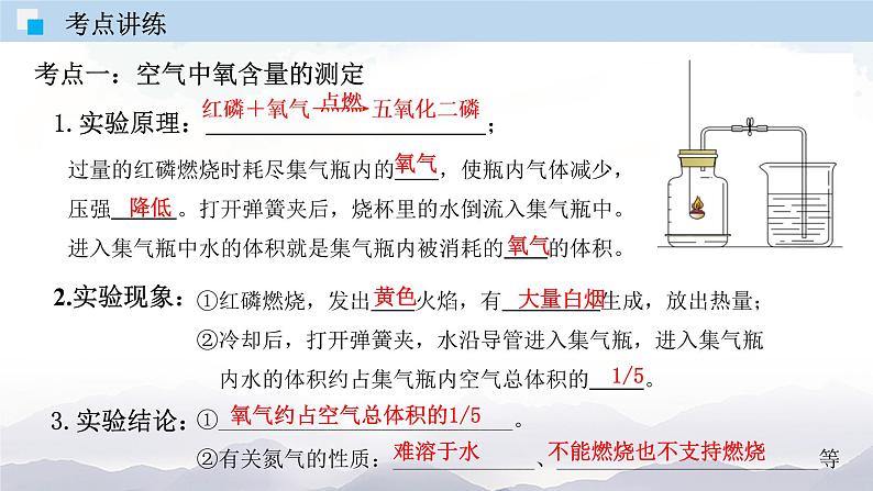 人教版九年级化学上册第二单元总结与测试 课件单元检测08